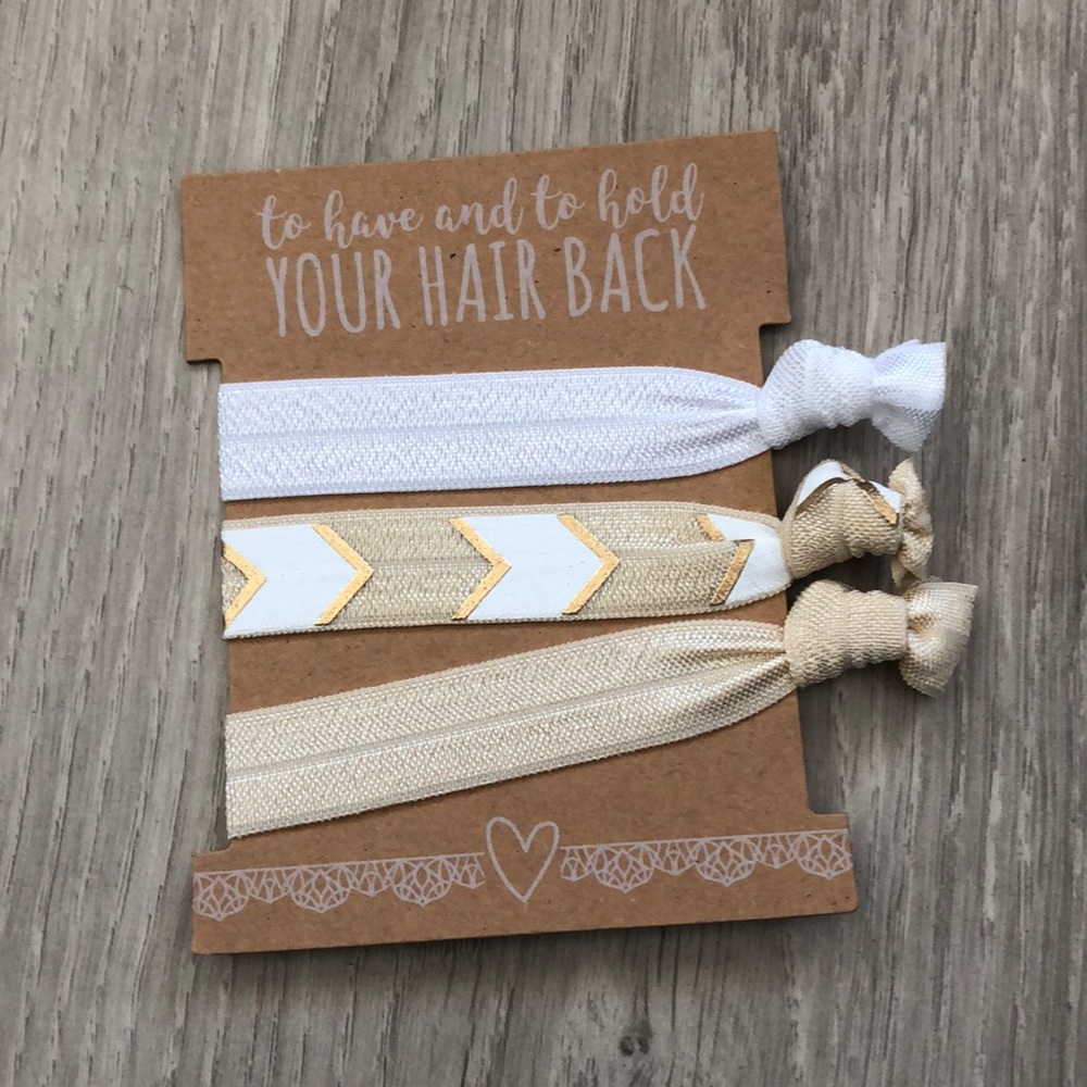 “To Have and to Hold” Hair Ties